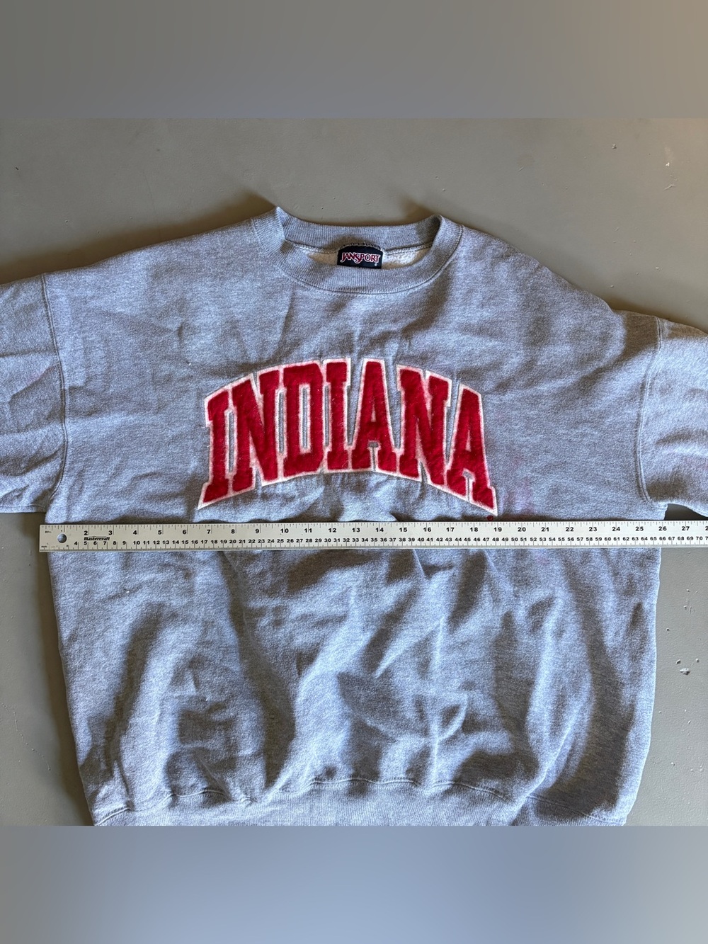 Vintage Jansport Indiana University Hoosiers IU College Crewneck Sweatshirt - XL - Picture 13 of 15